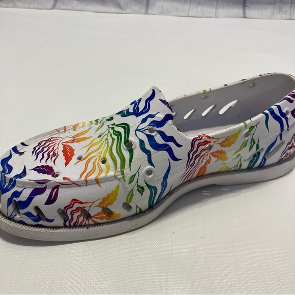 Sperrys Rainbow floral print top sider’ ( boat ) shoes - Picture 8 of 11